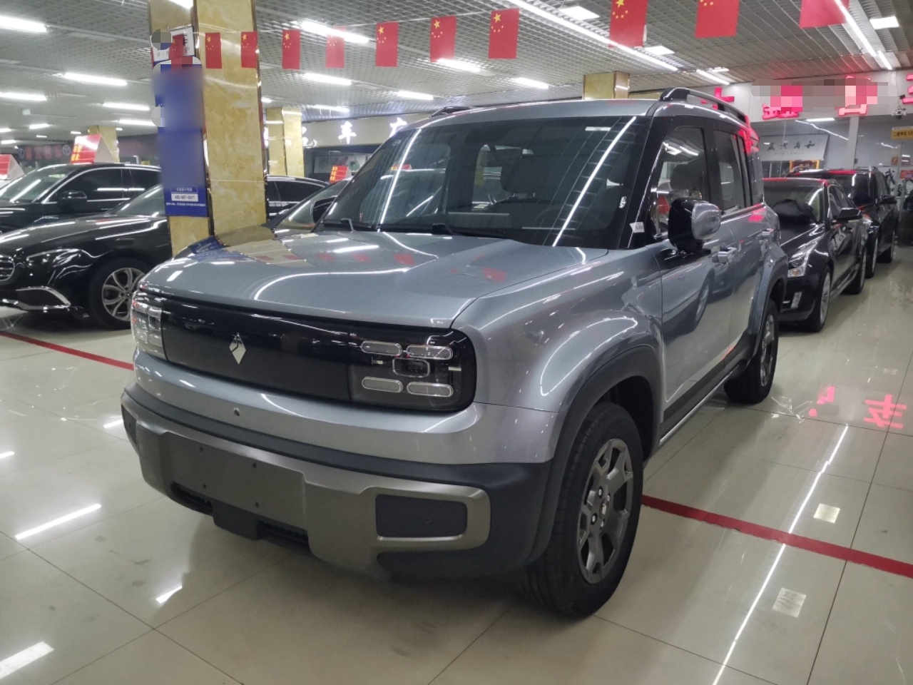 Под передней частью автомобиля