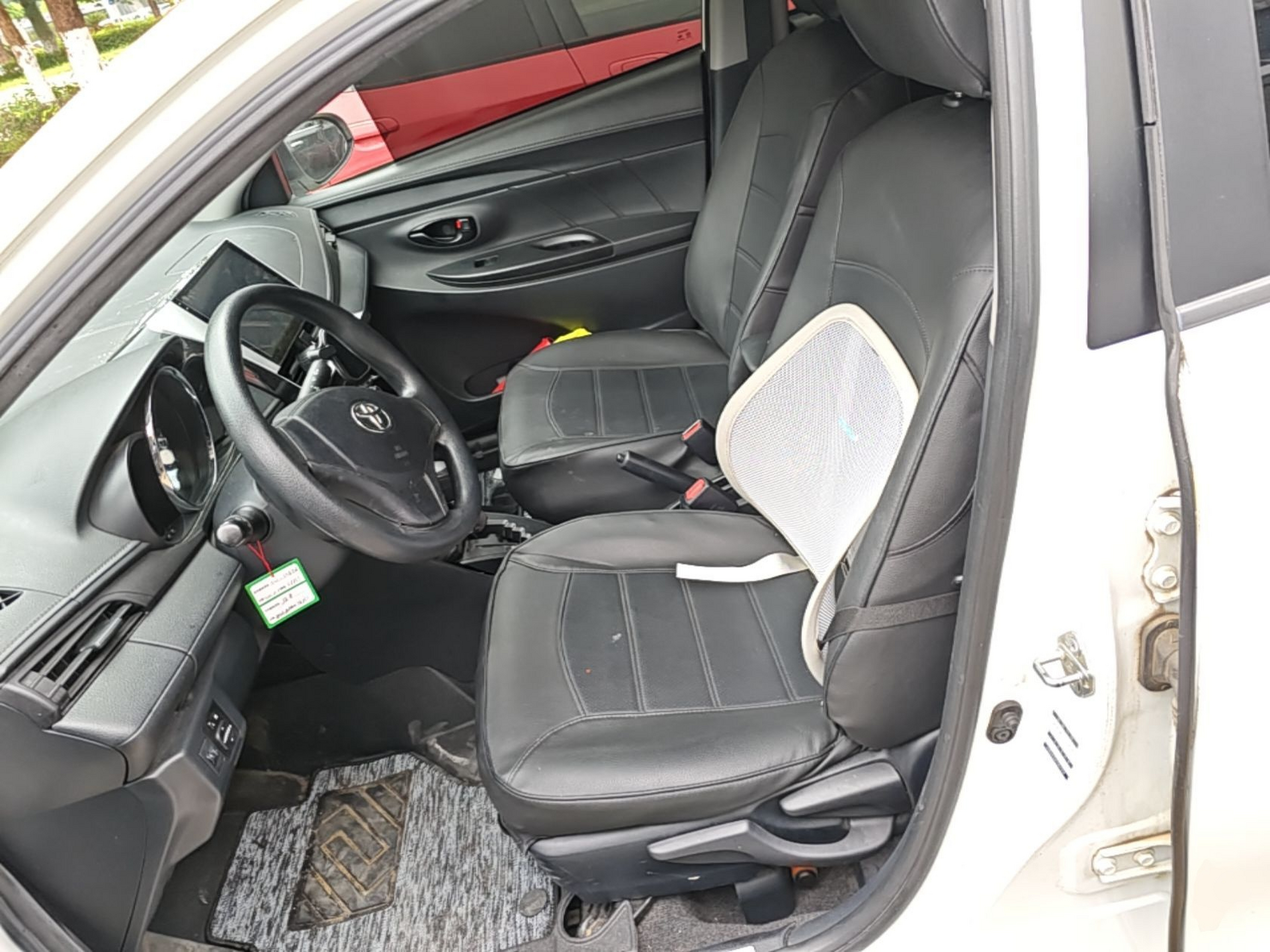 Vordere Reihe im Auto