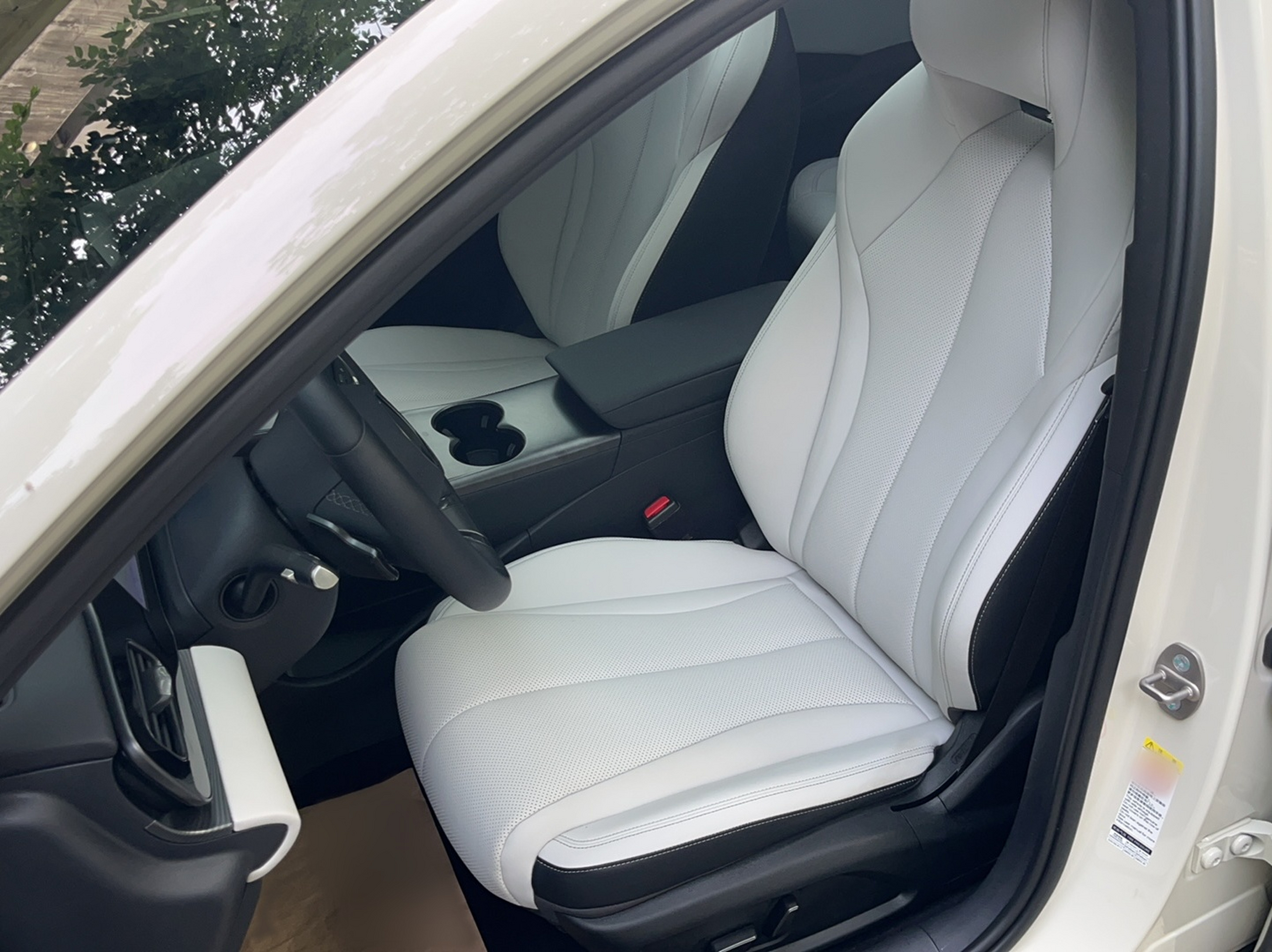 Vordere Reihe im Auto