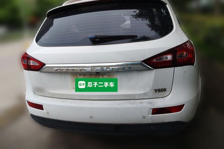 Used Zotye T600 2016 1.5T Manual Elite Edition Rear