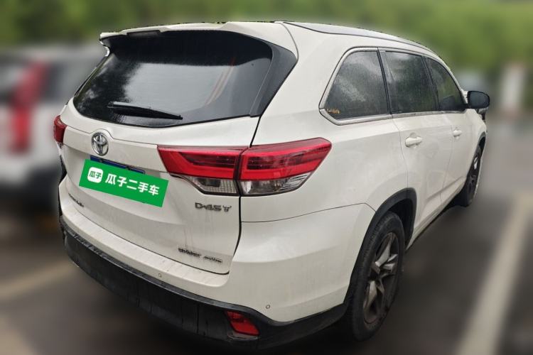 Used Toyota Highlander 2018 2.0T Four-Wheel Drive Luxury Edition 7 Seats China V Emission Standard Rear Right 45 Deg