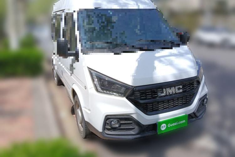 Used JMC Transit 2019 2.8T Commercial Version Short Wheelbase Mid-Roof 6-Seater China VI JX493 Front Right 45 Deg
