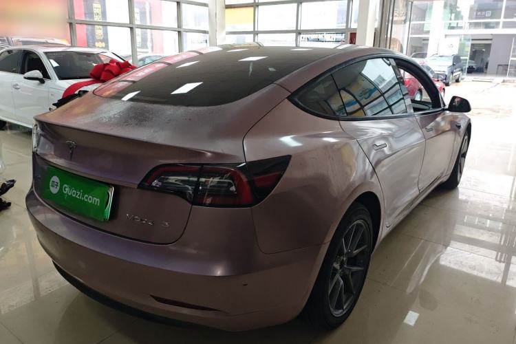 Used Tesla Model 3 2021 Standard Range Rear-Wheel Drive Upgraded Version 3D6 Rear Right 45 Deg