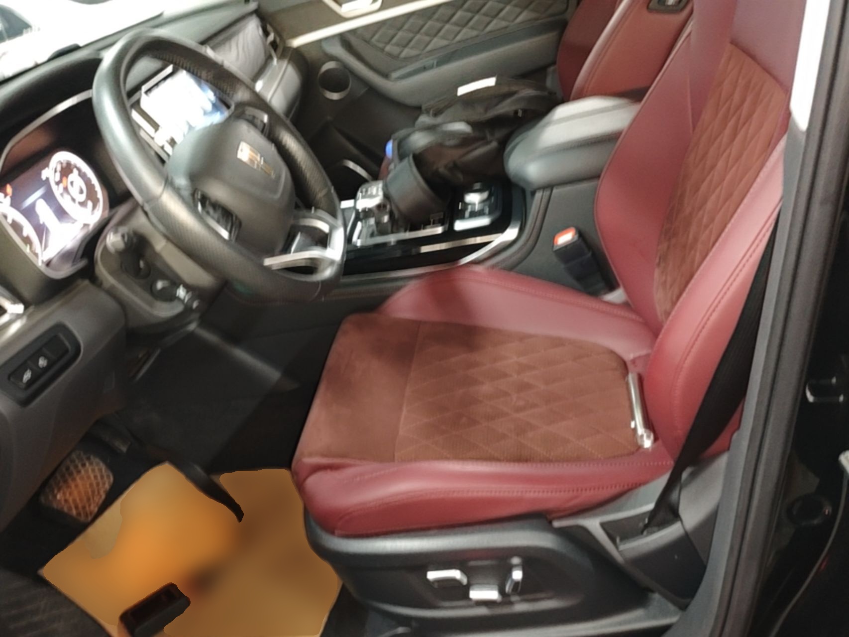 Vordere Reihe im Auto