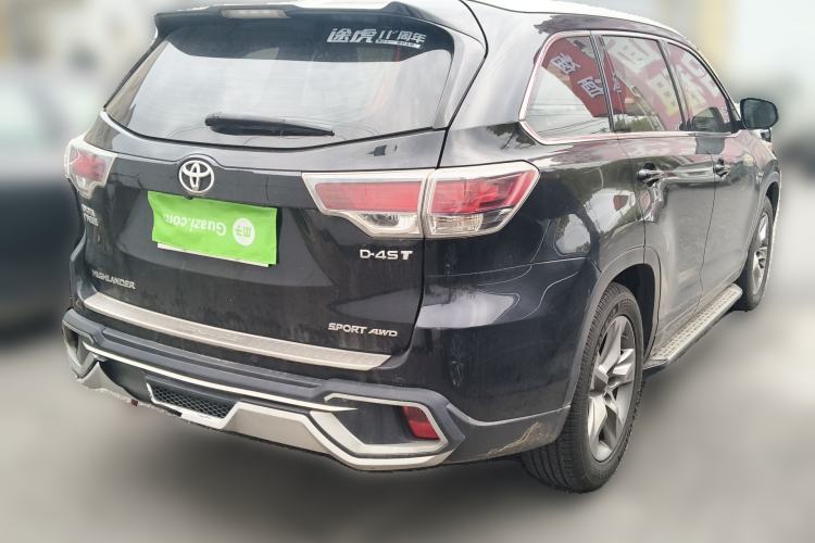 Used Toyota Highlander 2017 2.0T Four-Wheel Drive Luxury Edition 7 Seats Rear Right 45 Deg