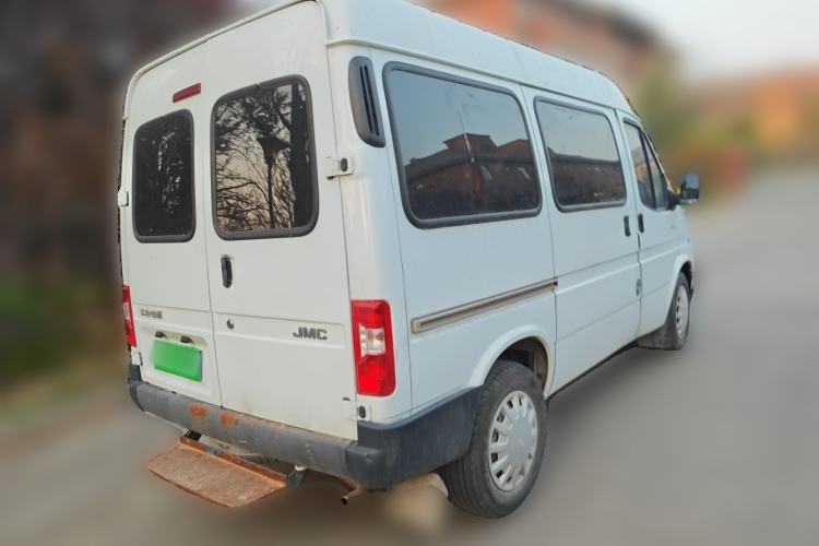 Used JMC Transit 2019 2.8T Commercial Version Short Wheelbase Mid-Roof 6-Seater China VI JX493 Rear Right 45 Deg