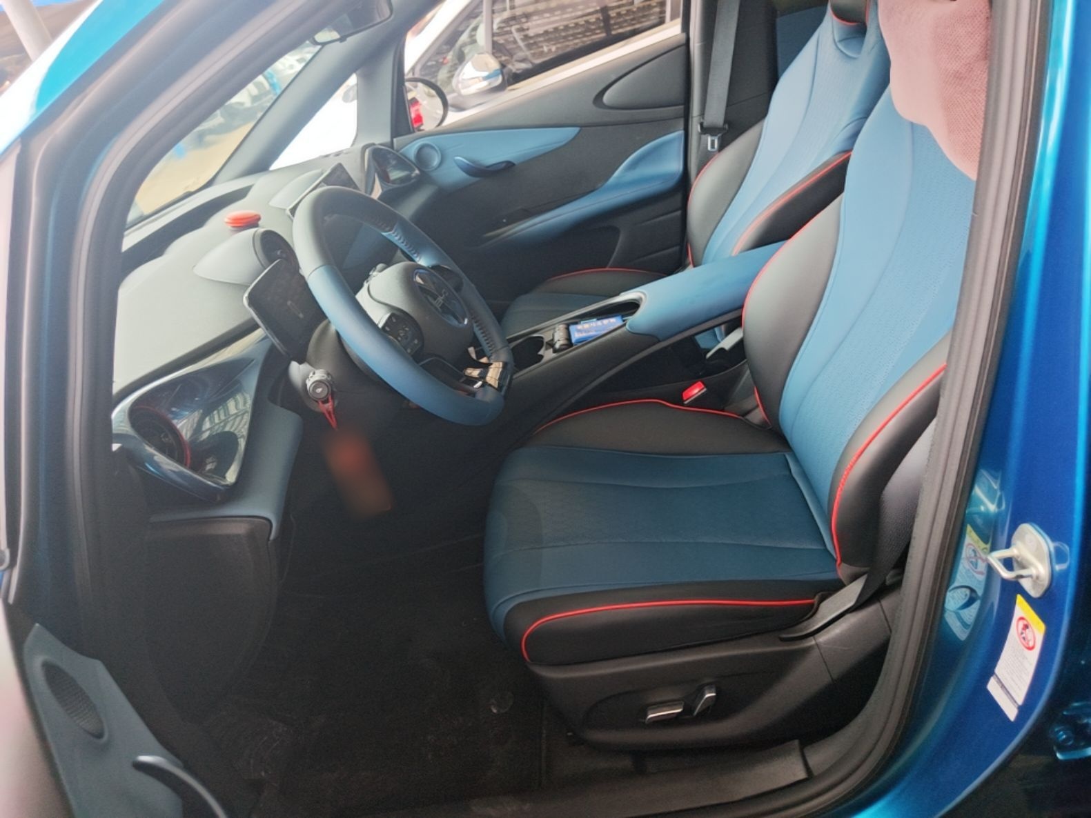 Vordere Reihe im Auto