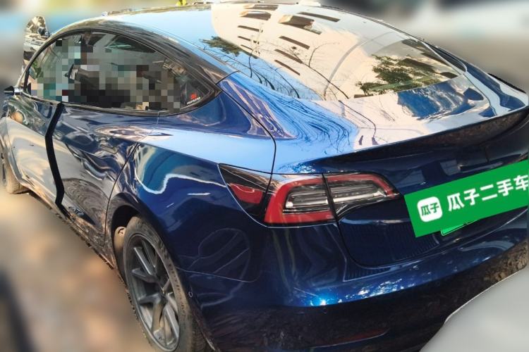 Used Tesla Model 3 2019 Standard Range Rear-Drive Upgraded Version Rear Left 45 Deg