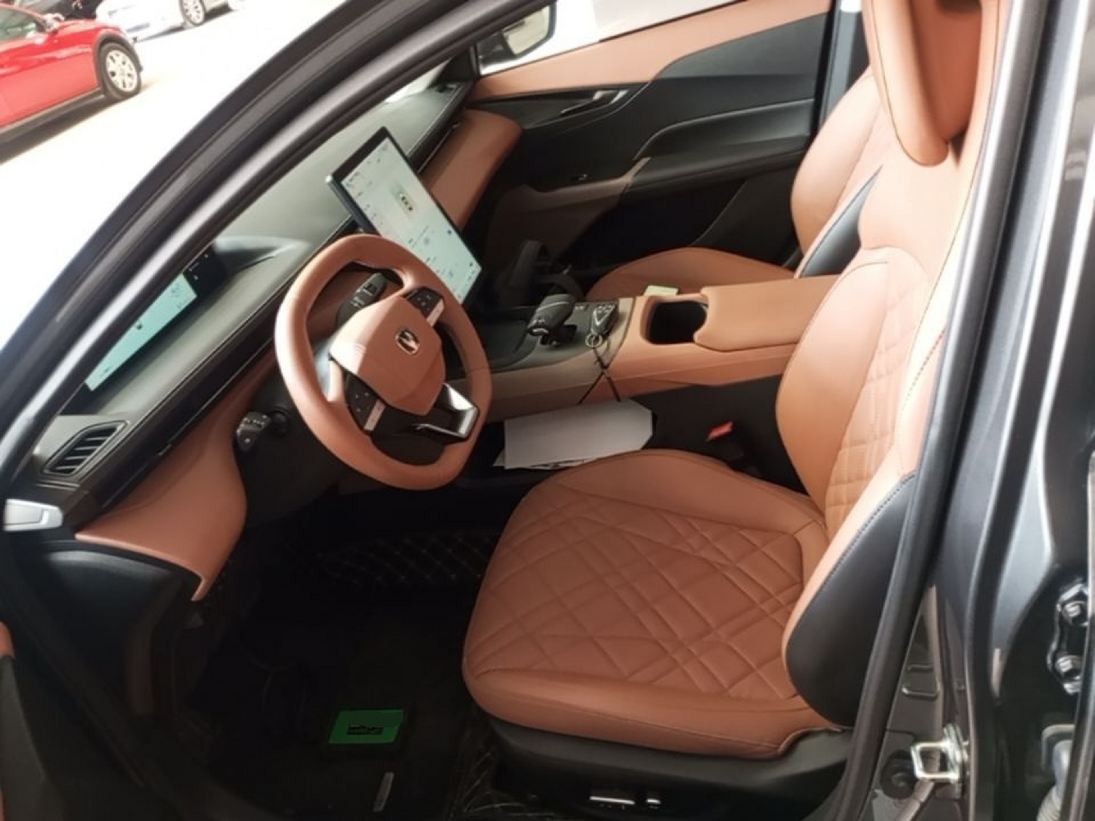 Vordere Reihe im Auto