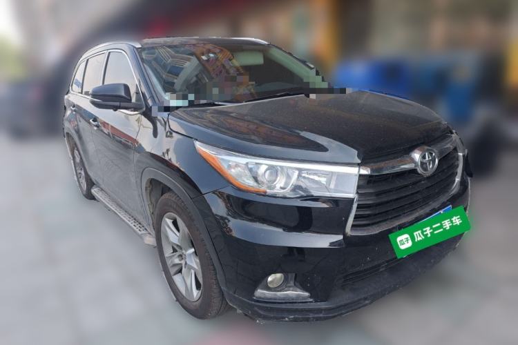 Used Toyota Highlander 2015 2.0T Four-Wheel Drive Luxury Edition 7-Seater Front Right 45 Deg
