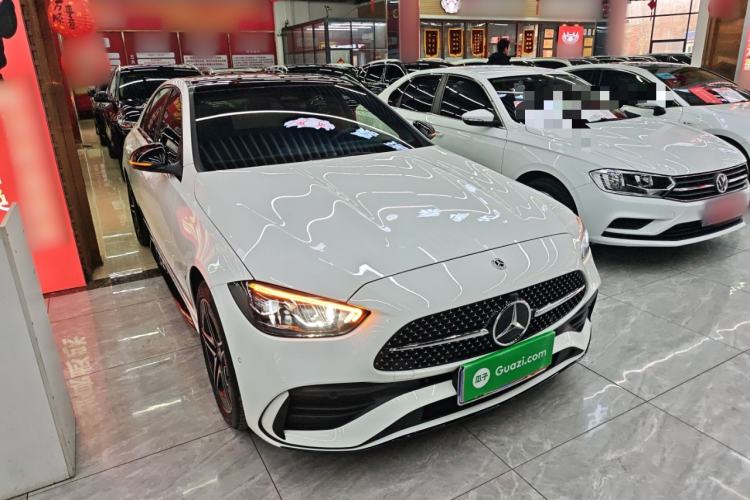 Used Mercedes-Benz C-Class 2025 C 260 L Obsidian Night Sport Edition Front Right 45 Deg