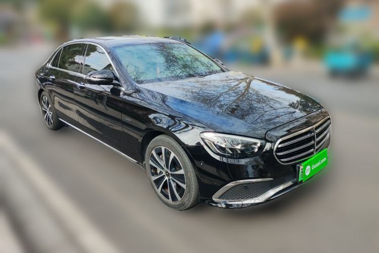 Used Mercedes-Benz E-Class New Energy 2021 E 350 e L Plug-in Hybrid Sedan Front Right 45 Deg