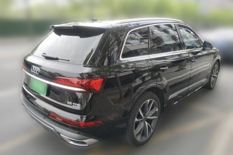 Used Audi Q7 2022 55 TFSI quattro S line Sport model Rear Right 45 Deg