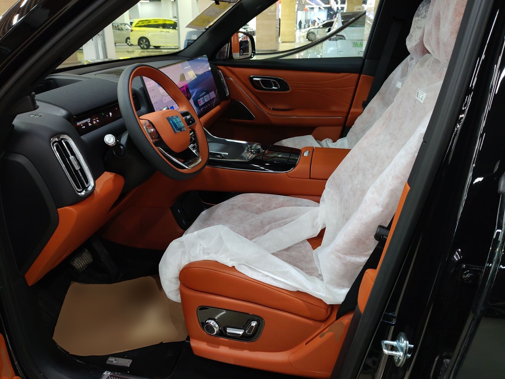 Переднее сиденье в автомобиле