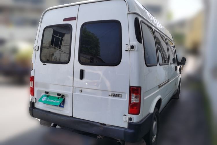 Used JMC Transit 2019 2.8T Commercial Version Long Wheelbase Mid-Roof 6-Seater Rear Single Tire China VI Emission Standard – JX493 Rear Right 45 Deg