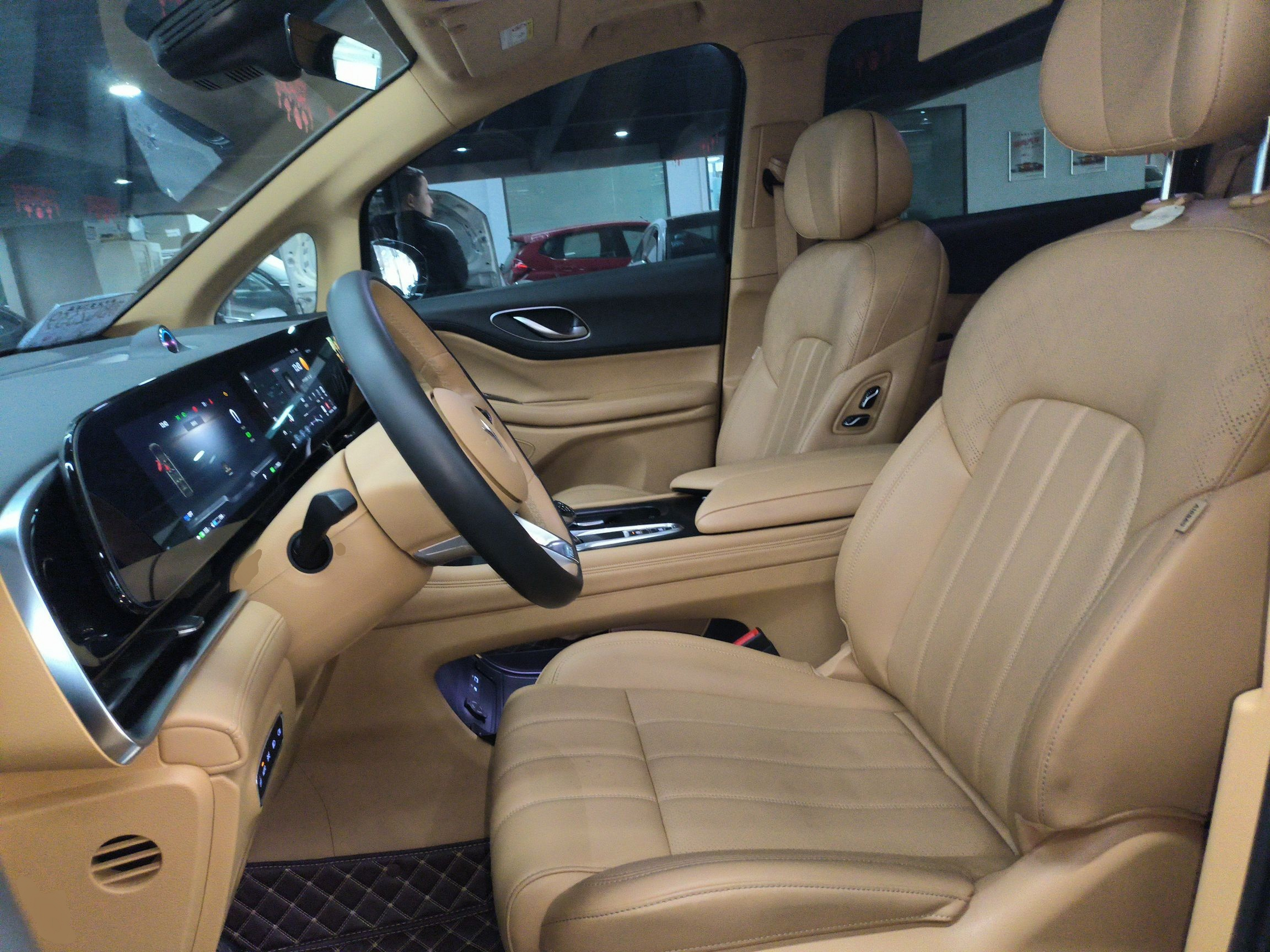 Переднее сиденье в автомобиле