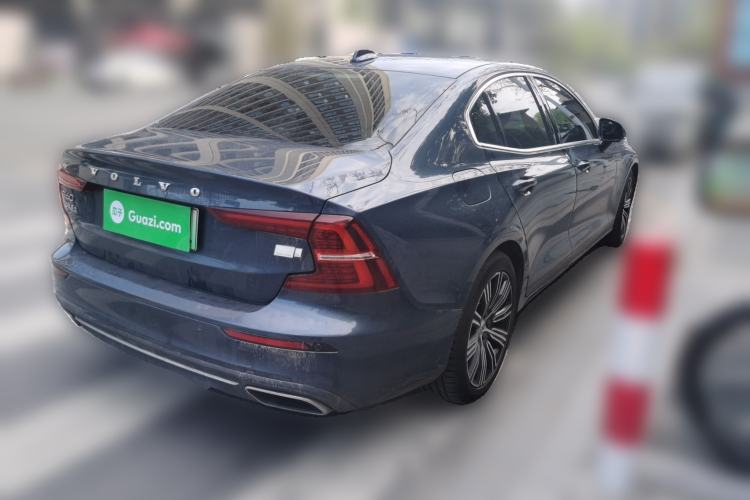 Used Volvo S60 New Energy 2021 T8 E-Drive Hybrid Four-Wheel Drive Smart Luxury Edition Rear Right 45 Deg