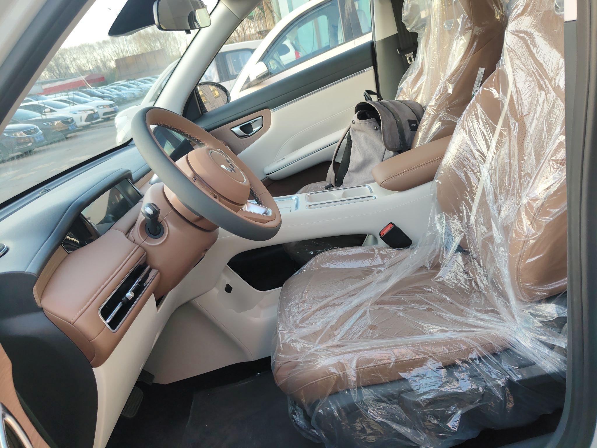 Переднее сиденье в автомобиле