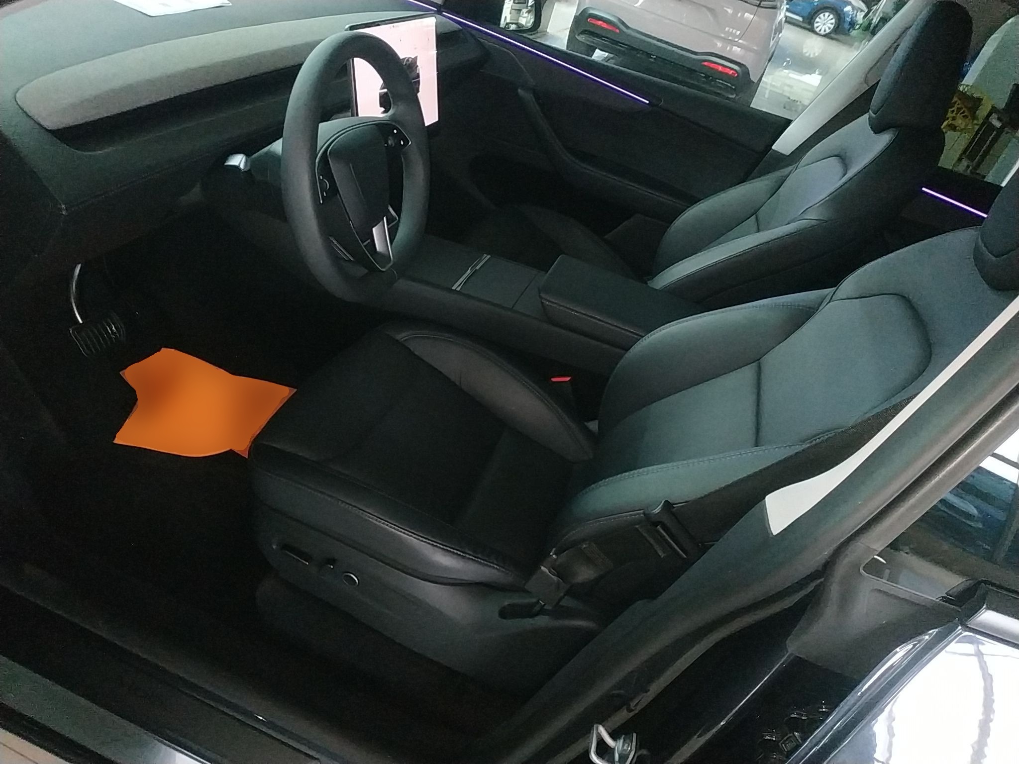 Переднее сиденье в автомобиле