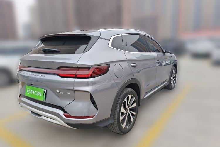 Used BYD Song PLUS New Energy 2024 HONOR Edition DM-i 71km Luxury Model Rear Right 45 Deg