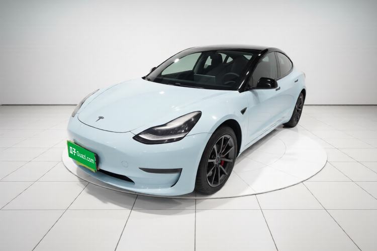 Used Tesla Model 3 2020 Long-Range Rear-Wheel-Drive Version Front Left 45 Deg