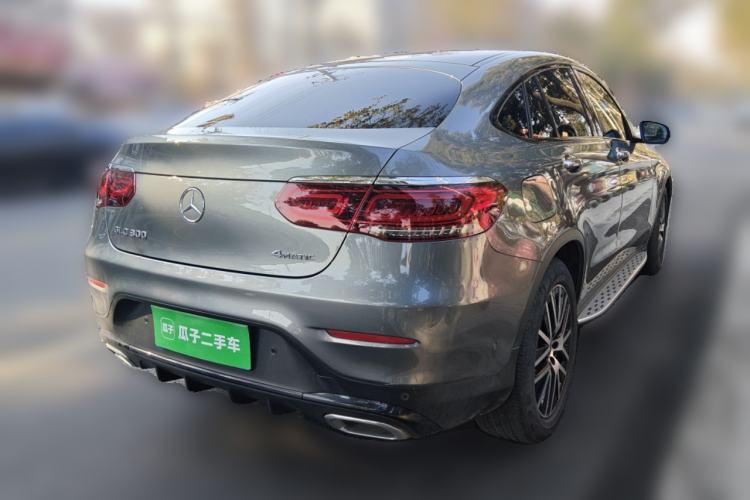 Used Mercedes-Benz GLC Coupe 2020 GLC 300 4MATIC Coupe SUV Rear Right 45 Deg