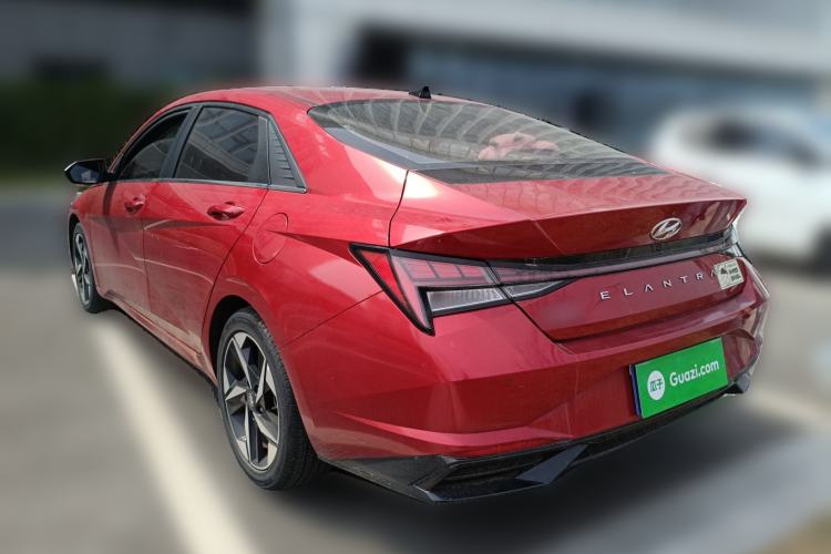 Used Hyundai Elantra 2021 1.5L CVT LUX Prestige Edition Rear Left 45 Deg