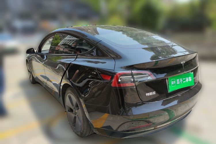 Used Tesla Model 3 2021 Standard Range Rear-Drive Upgraded Version Rear Left 45 Deg