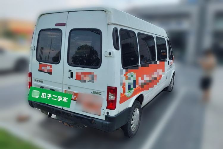 Used JMC Transit 2019 2.8T Commercial Version Long Wheelbase Mid-Roof 6-Seater Rear Single Tire China VI Emission Standard – JX493