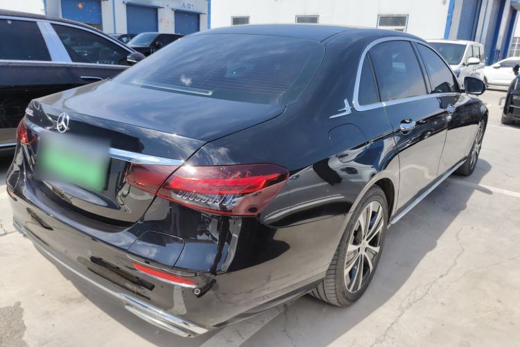 Used Mercedes-Benz E-Class New Energy 2023 E 350 e L Plug-in Hybrid Sedan Rear Right 45 Deg