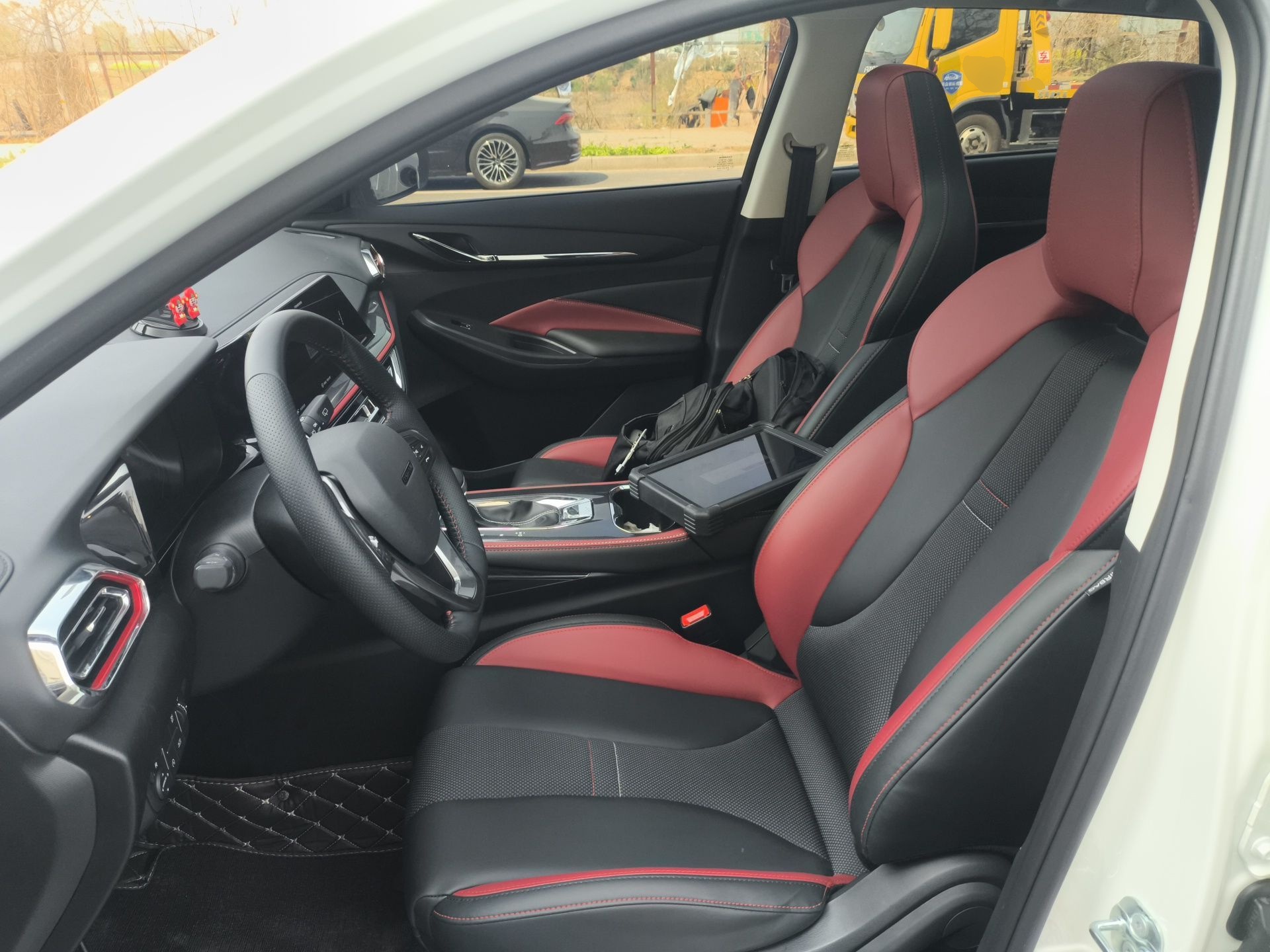 Переднее сиденье в автомобиле