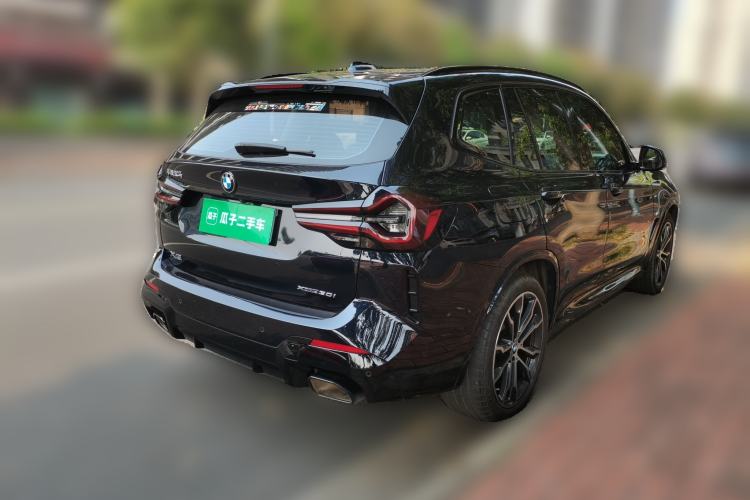 Used BMW X3 2022 xDrive30i Luxury Model M Night Sky Package Rear Right 45 Deg