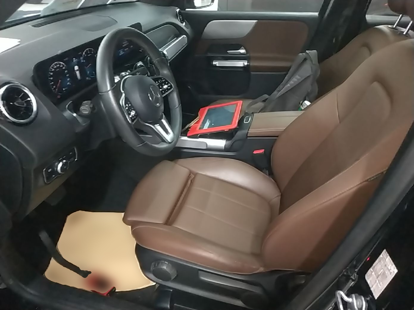 Vordere Reihe im Auto