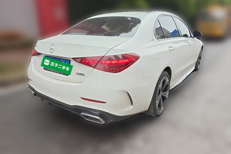 Used Mercedes-Benz C-Class 2022 C 260 L Obsidian Night Sport Edition Rear Right 45 Deg