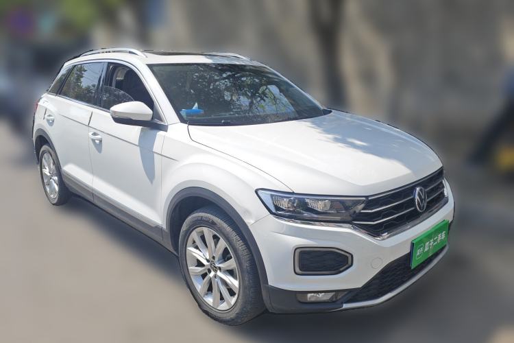 Used Volkswagen T-ROC 2021 Revised Version 280TSI DSG Two-Wheel Drive Elite Connect Edition Front Right 45 Deg