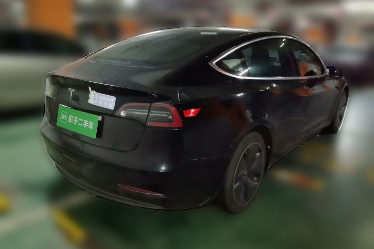 Used Tesla Model 3 2019 Standard Range Rear-Drive Upgraded Version Rear Right 45 Deg