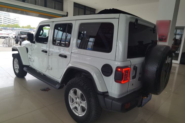 Used Jeep Wrangler 2019 2.0T Sahara Four-Door Electric Convertible China VI Emission Standard Rear Left 45 Deg