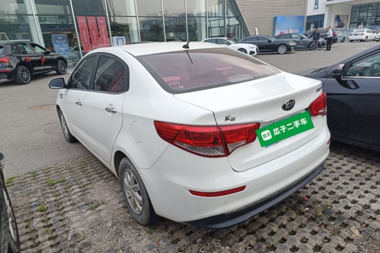 Used Kia K2 2015 Sedan 1.4L MT GLS Rear Left 45 Deg
