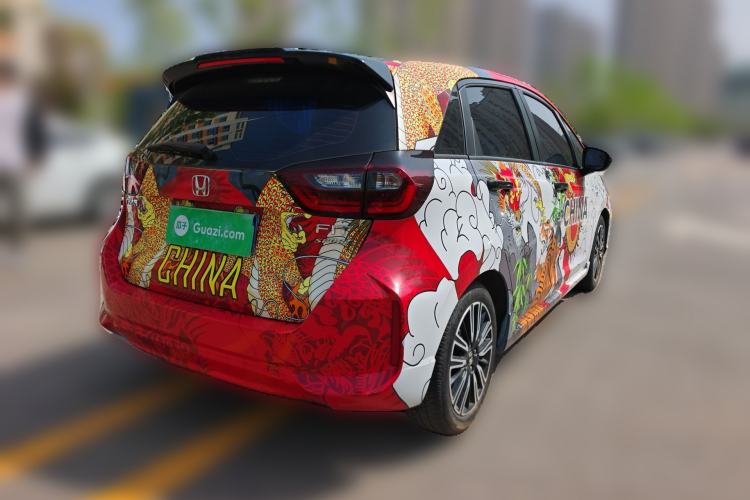 Used Honda Fit 2021 1.5L CVT Trendy Run Pro Edition Rear Right 45 Deg