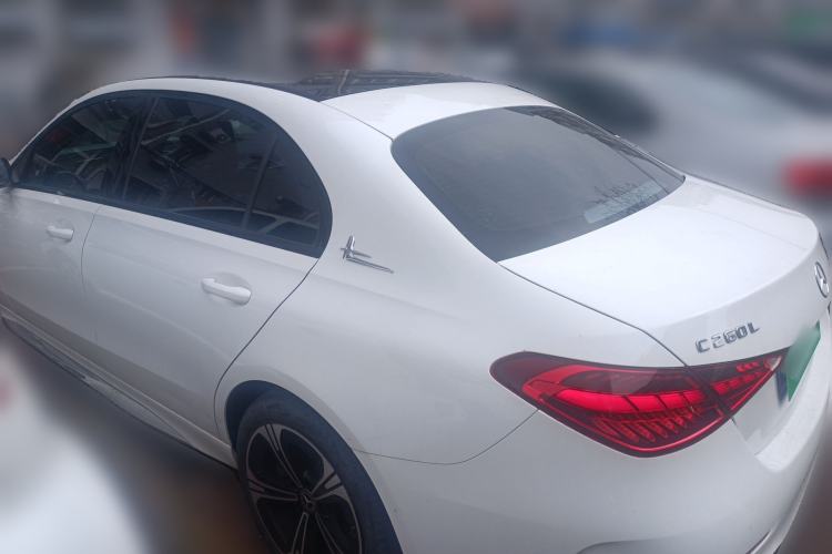 Used Mercedes-Benz C-Class 2022 C 260 L Obsidian Night Sport Edition Rear Left 45 Deg