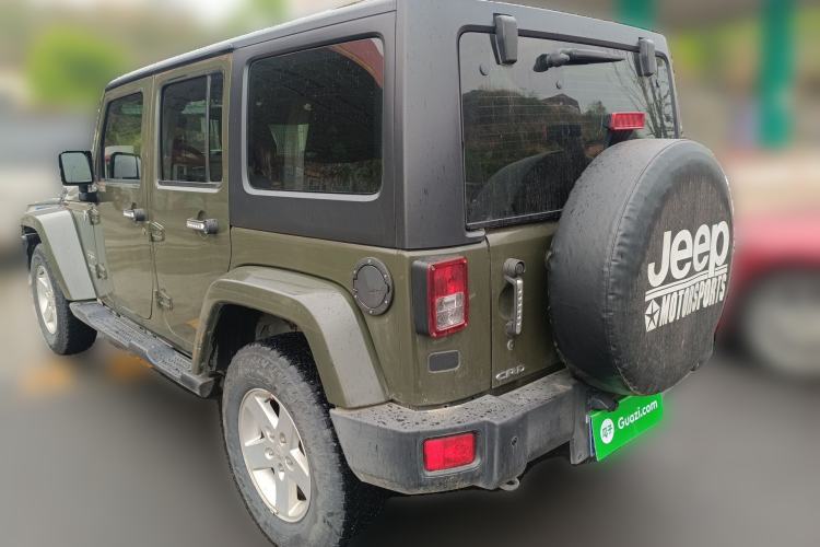 Used Jeep Wrangler 2015 2.8TD Sahara Four-Door Comfort Edition Rear Left 45 Deg