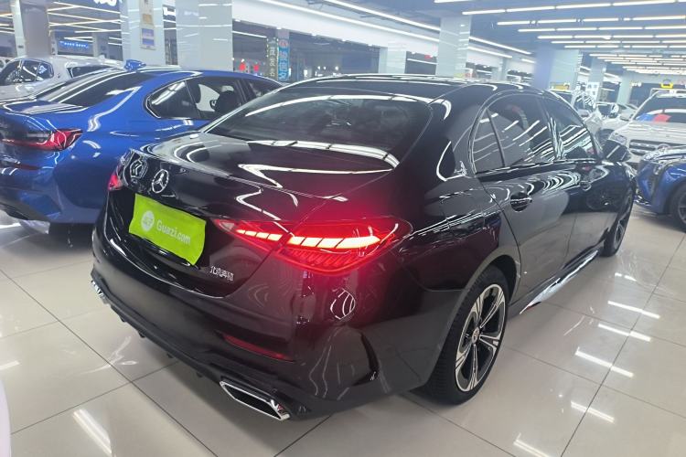 Used Mercedes-Benz C-Class 2022 C 260 L Obsidian Night Sport Edition Rear Right 45 Deg