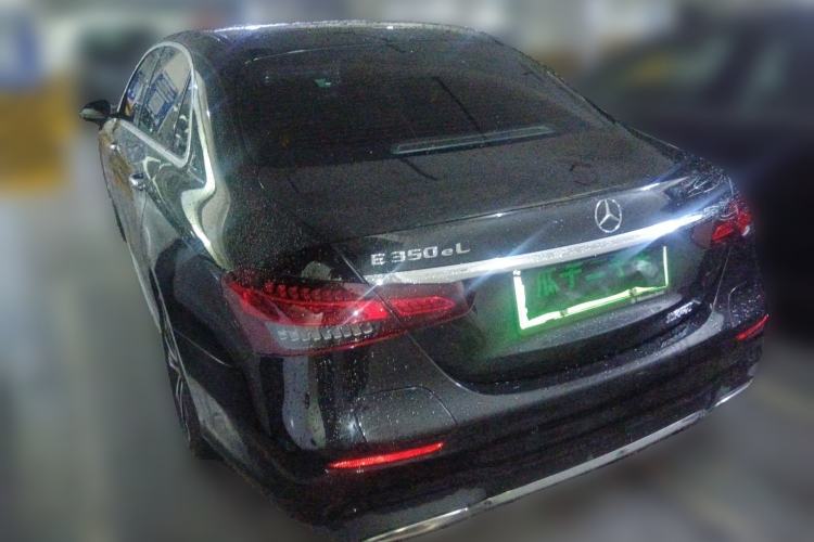 Used Mercedes-Benz E-Class New Energy 2023 E 350 e L Plug-in Hybrid Sports Sedan Rear Left 45 Deg
