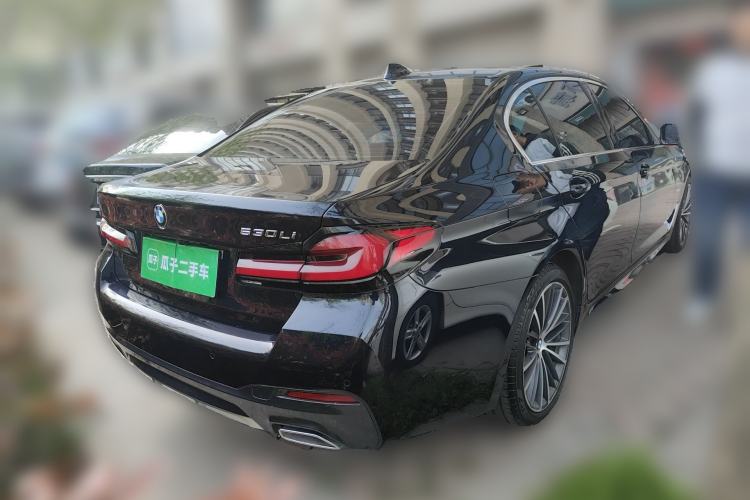 Used BMW 5 Series 2023 530Li Leading Model M Sport Package Rear Right 45 Deg