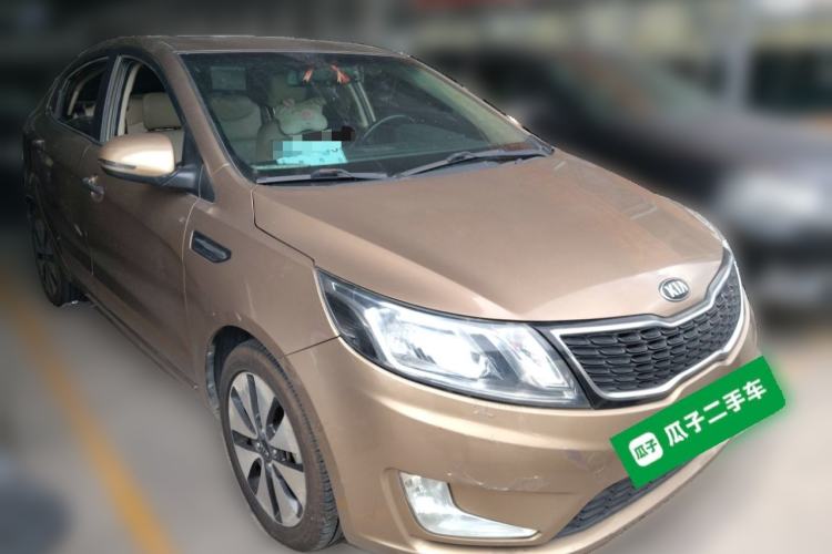 Used Kia K2 2012 Sedan 1.6L Automatic Transmission Premium Commemorative Edition Front Right 45 Deg