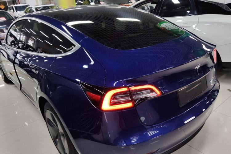Used Tesla Model 3 2020 Refreshed Version Long-Range Rear-Wheel Drive Rear Left 45 Deg