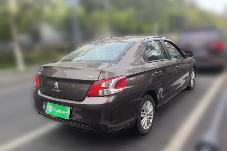 Used Peugeot 301 2016 1.6L Automatic Comfort Edition Rear Right 45 Deg