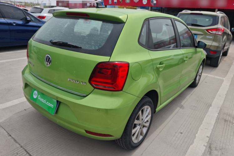 Used Volkswagen Polo 2014 1.6L Automatic Luxury Edition Rear Right 45 Deg