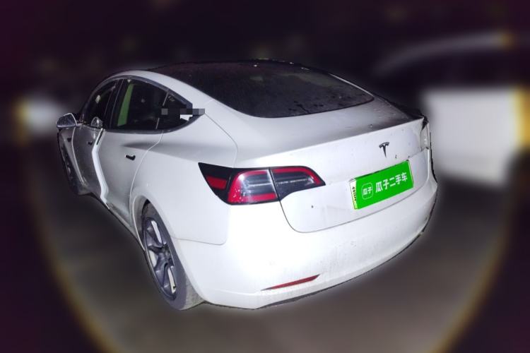 Used Tesla Model 3 2020 Refreshed Version Long-Range Rear-Wheel Drive Rear Left 45 Deg
