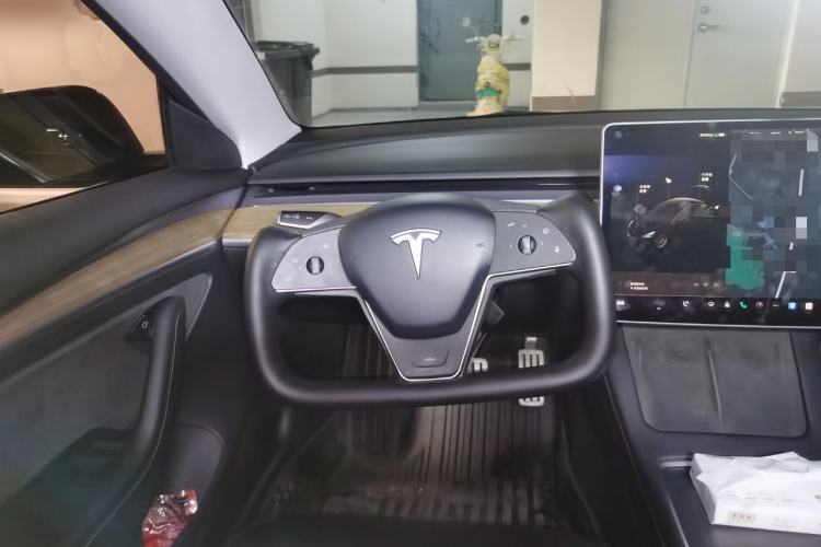 Used Tesla Model 3 2021 Revised Performance Version with All-Wheel Drive 3D1 Steering Wheel